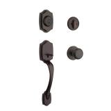 Kwikset Belleview Single Cylinder Handleset with Cove Knob in Venetian Bronze