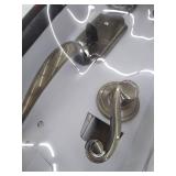 Kwikset Arlington Single Cylinder Handleset with Lido Lever in Antique Brass