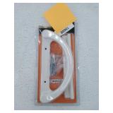 Sliding Patio Door Handle Set White Diecast, Mortise Style, Non-Keyed (Fits 3-15/16â Hole Spacing)