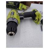 RYOBI ONE+ 18V Cordless 1/2 in. Hammer Drill/Driver (Tool Only) with Handle