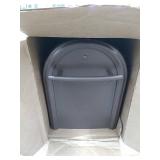 Gibraltar Mailboxes Franklin Medium, Steel, Post Mount Mailbox, Bronze w/Brass Finish, FM11BZ01