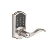 Defiant Castle Satin Nickel Electronic Touchpad Door Lever