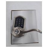 Defiant Castle Satin Nickel Electronic Touchpad Door Lever