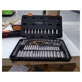 GEARWRENCH 1/4 in. and 3/8 in. Drive 6-Point Standard & Deep SAE/Metric 90-Tooth Ratchet and Socket Mechanics Tool Set (106-Piece)