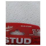 Milwaukee-48-22-9725M 25ft Magnetic STUD Tape Measure