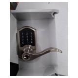 Defiant Castle Satin Nickel Electronic Touchpad Door Lever