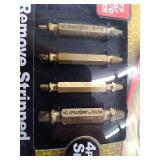 Ontel Speed Out Titanium Damaged Screw Bolt Extractor 4 piece Set w Storage Case