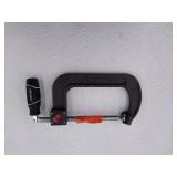 Husky 6" c-clamp quick adjust rubber adjustable handle