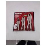 Husky Locking Pliers Set (3-Piece)