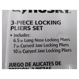 Husky Locking Pliers Set (3-Piece)