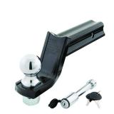 TowSmart Class 3 5000 lb. "X" Mount Security Kit with 2 in. Ball, 5/8 in. Locking Pin, 3-1/4 in. Drop x 2 in. Rise Ball Mount