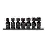 Husky 3/8 in. Drive Metric Pinless Universal Impact Socket Set (7-Piece)