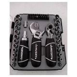 Husky H46PCSTS Stubby Wrench and Socket Set (46-Piece)