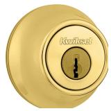 Kwikset 665 Double Cylinder Deadbolt in Polished Brass