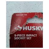 Husky 3/8 in. Drive Standard Metric Impact Socket Set (9-Piece)