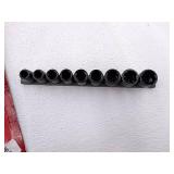 Husky 3/8 in. Drive Standard Metric Impact Socket Set (9-Piece)