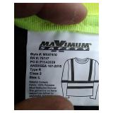 MAXIMUM SAFETY Unisex Large Hi-Vis Black Long-Sleeve Safety Shirt