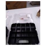 Husky 36-Compartment Interlocking Small Parts Organizer in Black (2-Pack) Model: THD2020-002