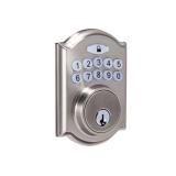 Defiant Castle Satin Nickel Electronic Keypad Deadbolt,Model: GA7X2D01AA