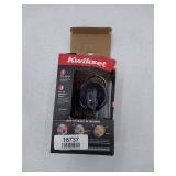 258 Uptown Round Keyed One Side Low Profile Deadbolt featuring SmartKey Securityâ¢ in Iron Black