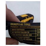 140-Watt Portable Car Power Inverter with Dual USB Ports