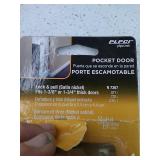 Prime-Line Products N 7367 3 3/4 in., Solid Brass with Satin Nickel Finish, Pocket Door Privacy Lock and Pull