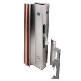 Diecast Mill Finish, Sliding Patio Door Surface Mount Handle with Hook Latch