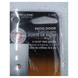 Diecast Mill Finish, Sliding Patio Door Surface Mount Handle with Hook Latch