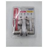 Kwikset 690 Balboa Keyed Door Lever and Sgl Cyl Deadbolt Combo Pack in Satin Nickel