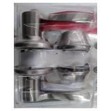 Kwikset 690 Balboa Keyed Door Lever and Sgl Cyl Deadbolt Combo Pack in Satin Nickel