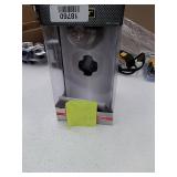 Defiant Castle Satin Nickel Electronic Touchpad Single Cylinder Deadbolt with Hartford Knob Combo Pack