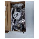 Defiant Castle Satin Nickel Electronic Touchpad Single Cylinder Deadbolt with Hartford Knob Combo Pack