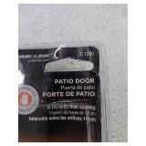 Prime-Line Diecast, White, Patio Door Handle, Offset Thumb Turn