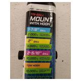 TowSmart Up to 10,000 lb. 1-7/8 in., 2 in, and 2-5/16 in. Ball Diameters Adjustable Trailer Tri-Ball Mount with Hook