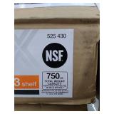 HDX Chrome 3-Tier Steel Wire Shelving Unit (23 in. W x 30 in. H x 13 in. D), Grey; MODEL: 525 430