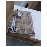 HDX Chrome 3-Tier Steel Wire Shelving Unit (23 in. W x 30 in. H x 13 in. D), Grey; MODEL: 525 430