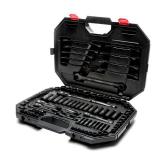 Husky 1/4 in., 3/8 in. and 1/2 in. SAE Drive 100-Position Universal and Metric Mechanics Tool Set