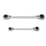 Husky Metric Quad Drive Ratcheting Wrench Set (2-Piece)