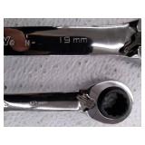 Husky Metric Quad Drive Ratcheting Wrench Set (2-Piece)