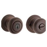 Kwikset Juno Keyed Entry Knob Featuring SmartKey Securityâ¢ In Venetian Bronze Model # 97402-737