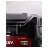 Husky 36-Compartment Interlocking Small Parts Organizer in Black (2-Pack)