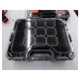 Husky 36-Compartment Interlocking Small Parts Organizer in Black (2-Pack)
