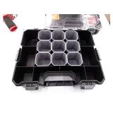 Husky 36-Compartment Interlocking Small Parts Organizer in Black (2-Pack)