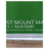 Gibraltar Mailboxes Marshall Large, Locking, Steel, Post-Mount Mailbox, Black, MLM16KB1