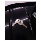 Gibraltar Mailboxes Marshall Large, Locking, Steel, Post-Mount Mailbox, Black, MLM16KB1