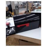 Gibraltar Mailboxes Marshall Large, Locking, Steel, Post-Mount Mailbox, Black, MLM16KB1