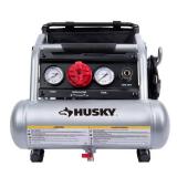Husky 1 Gal. Portable Electric-Powered Silent Air Compressor