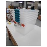 Sterilite 64 Qt. Latching Box White 6 Containers
