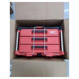 Milwaukee PACKOUT 22 in. Modular 3-Drawer Tool Box with Metal Reinforced Corners, Red