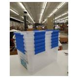 Ezy Storage 75L Storage Boxes Clear, 25.2in x 18.5in x 13.1 in